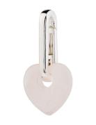 Charm Rose Quartz Heart Pendant Pilgrim Silver