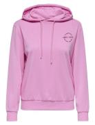 Onppica Hood Ls Loose Swt Only Play Pink