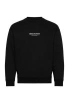 Relaxed Printed Crewneck Sweatshirt Tom Tailor Black