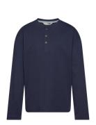 Long Sleeve Cotton T-Shirt Mango Navy