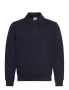 Regular-Fit Cotton Polo Sweatshirt Mango Navy