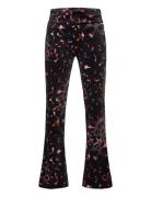 Velour Leopard Print Deep Waistband Jogger Juicy Couture Patterned