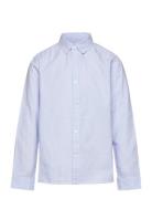 100% Cotton Oxford Striped Shirt Mango Blue