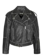 Nmaika L/S Leather Jacket NOISY MAY Black