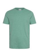 Mouliné O-Neck Tee S/S Lindbergh Green