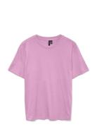 Vmpaulina Ss T-Shirt Ga Jrs Noos Vero Moda Pink