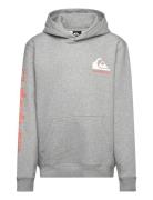 Omni Logo Hoodie Youth Quiksilver Grey