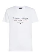 Hilfiger Center Stack Tee Tommy Hilfiger White