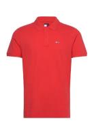 Tjm Slim Placket Polo Ext Tommy Jeans Red