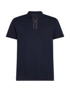 Zip Liquid Cotton Reg Polo Tommy Hilfiger Navy