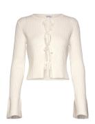 Emelie Knitted Bow Cardigan Bubbleroom Cream