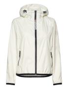 Hooded Logo Windbreaker Jacket Superdry Sport White