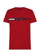 Hilfiger Chest Insert Tee Tommy Hilfiger Red