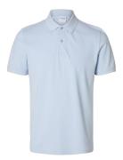 Slhslim-Atlas Ss Polo Selected Homme Blue