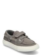 Nautical Velcro Trainers Mango Grey