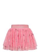 Skirt W. Glitter Aop Minymo Pink