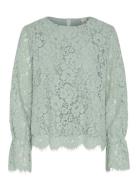 Yasperla Ls Lace Top S. Noos YAS Green