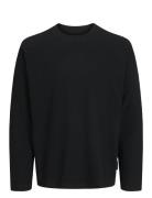 Jcodynamic Fabric Tee Ls Crew Neck Jack & J S Black