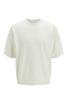 Jprblabradfort Knit Crew Neck Ss Sn Jack & J S White