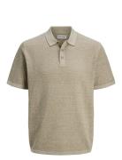 Jjegeorge Knit Polo Ss Sn Jack & J S Beige