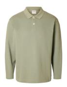 Slhrelaxwayne Ls Polo Sweat Selected Homme Khaki