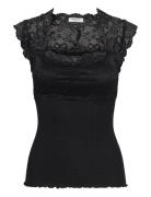 Rwbalta Ss Lace Top Rosemunde Black