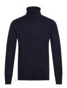 100% Recycle Knit Roll Neck Lindbergh Navy