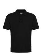 Knittet S/S Polo Lindbergh Black