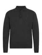 Knittet L/S Polo Lindbergh Grey