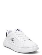 Kids Minimal Lace-Up Sneaker With Over Sole Calvin Klein White