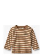 T-Shirt L/S Dustin Wheat Brown