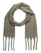 Scarf Big Fringe Skinny Lindex Khaki