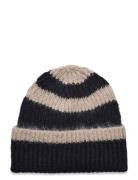 Beanie Stripe Lindex Black