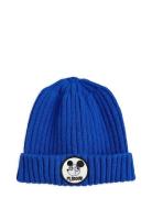 Knitted Soft Wool Beanie Mini Rodini Blue