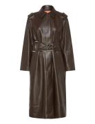 Over D Trenchcoat With Buckle Be STINE GOYA Brown