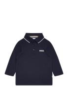 Long Sleeve Polo BOSS Navy