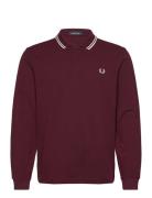 Ls Twin Tipped Shirt Fred Perry Burgundy