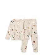 Wilhelm Printed Pyjamas Set Liewood Beige