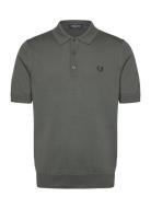 Classic Knitted Shirt Fred Perry Green