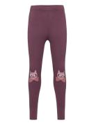 Leggings Kneepatch Cat Lindex Burgundy