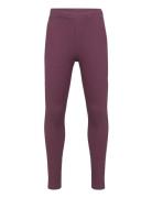 Leggings Rib Solid Lindex Burgundy