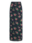 Chiffon Maxi Skirt ROTATE Birger Christensen Navy