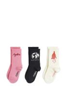 Agatha 3-Pack Socks Mini Rodini Patterned