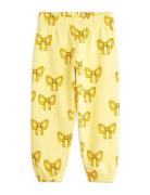 Bow Aop Sweatpants Mini Rodini Yellow