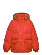 Heavy Hooded Puffer Jacket Mini Rodini Red