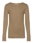 Plain Tee Ls MarMar Copenhagen Brown