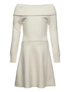 Dress Knitted With Fold Down C Lindex White