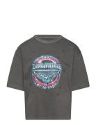 Short Sleeves Tee-Shirt Zadig & Voltaire Kids Grey