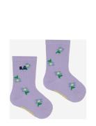 Baby Pansy Flower All Over Long Socks Bobo Choses Purple