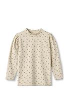 Kelly Puff Ls Blouse Fliink Cream